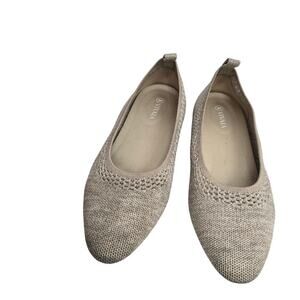Vivaia Women’s Knit Flat Shoes Size 40 US 9 Beige Crochet Eco-Friendly Comfort